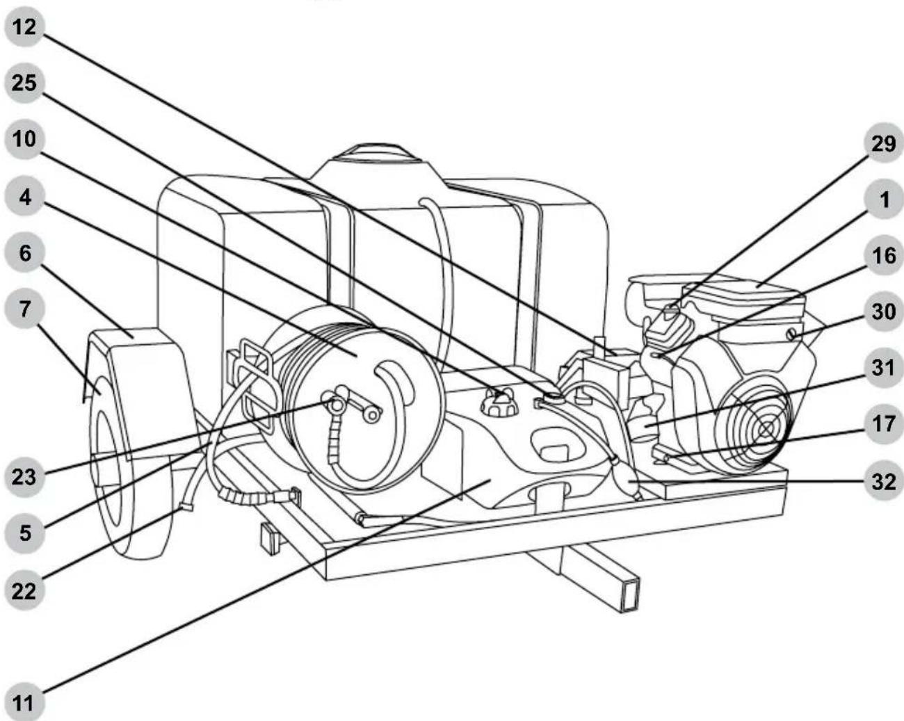 Simpson 95001 - Dual-cylinder engine trailer - 2