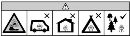 Char-Griller E2197 - L'omission de vous conformer à ces instructions pourrait entraîner un incendie, une explosion ou un risque de brûlure, ce qui pourrait causer des dommages matériels, des blessures ou la mort. - 1