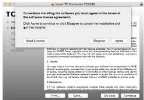 TC ELECTRONIC TC2290 NATIVE - Instalação em um Mac - 3
