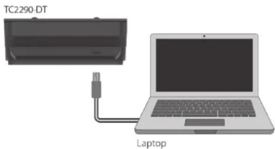 TC ELECTRONIC TC2290 NATIVE - Connecting the TC2290-DT Desktop Controller (when you have purchased the DT Desktop Controller version) - 1