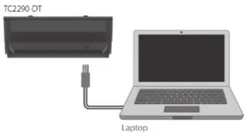 TC ELECTRONIC TC2290 NATIVE - De TC2290-DT Desktop Controller aansluiten (wanner u de DT Desktop Controller-versie hebt gekocht) - 1
