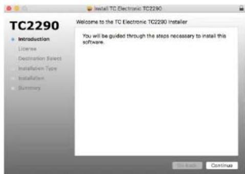 TC ELECTRONIC TC2290 NATIVE - Instalação em um Mac - 2