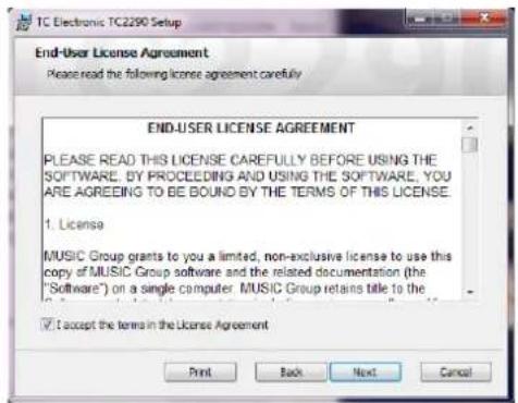 TC ELECTRONIC TC2290 NATIVE - Installation sur un PC - 2