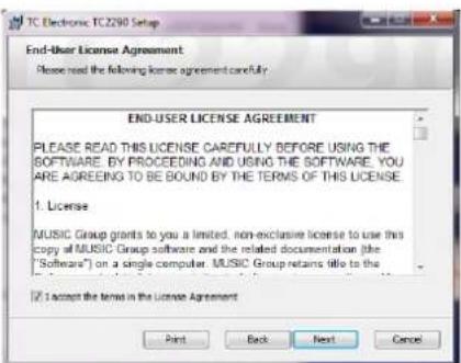 TC ELECTRONIC TC2290 NATIVE - Installatie op een PC - 2