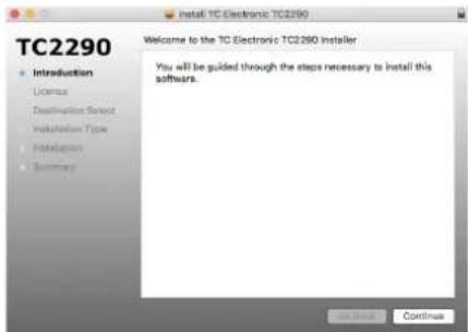 TC ELECTRONIC TC2290 NATIVE - Installation sur un Mac - 2