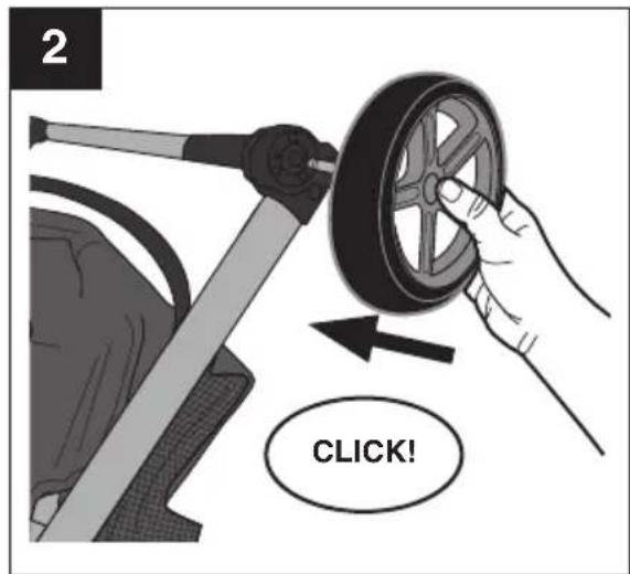 Evenflo Pivot Xpand - Assembling Your Stroller - Wheels - 2