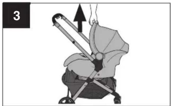 Evenflo Pivot Xpand - Utilisation de la poussette avec dessièges d'auto pour nourrisson recommandés - 3
