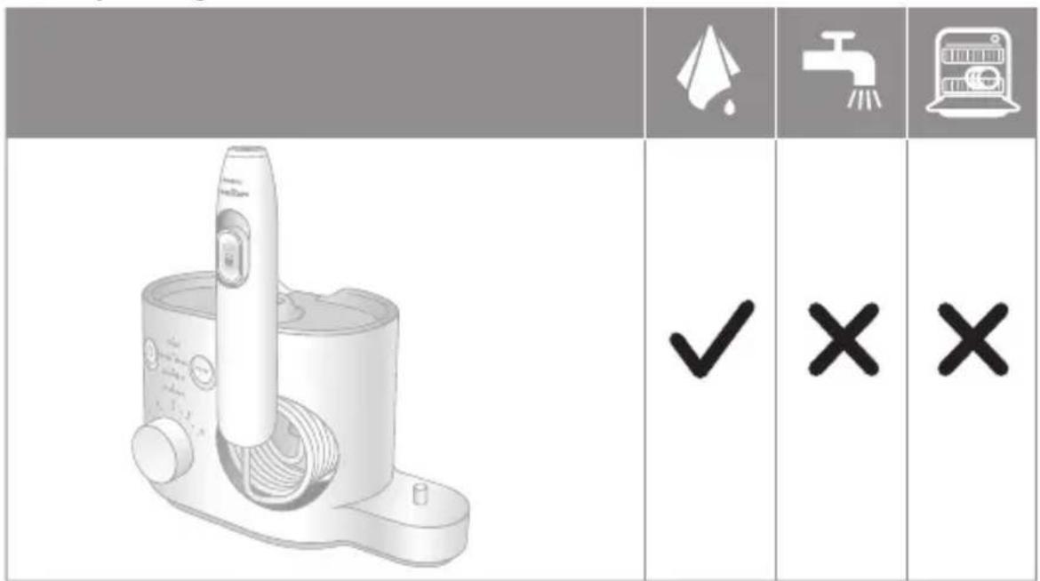 PHILIPS Sonicare Power Flosser 7000 HX3921 - Base y mango - 1