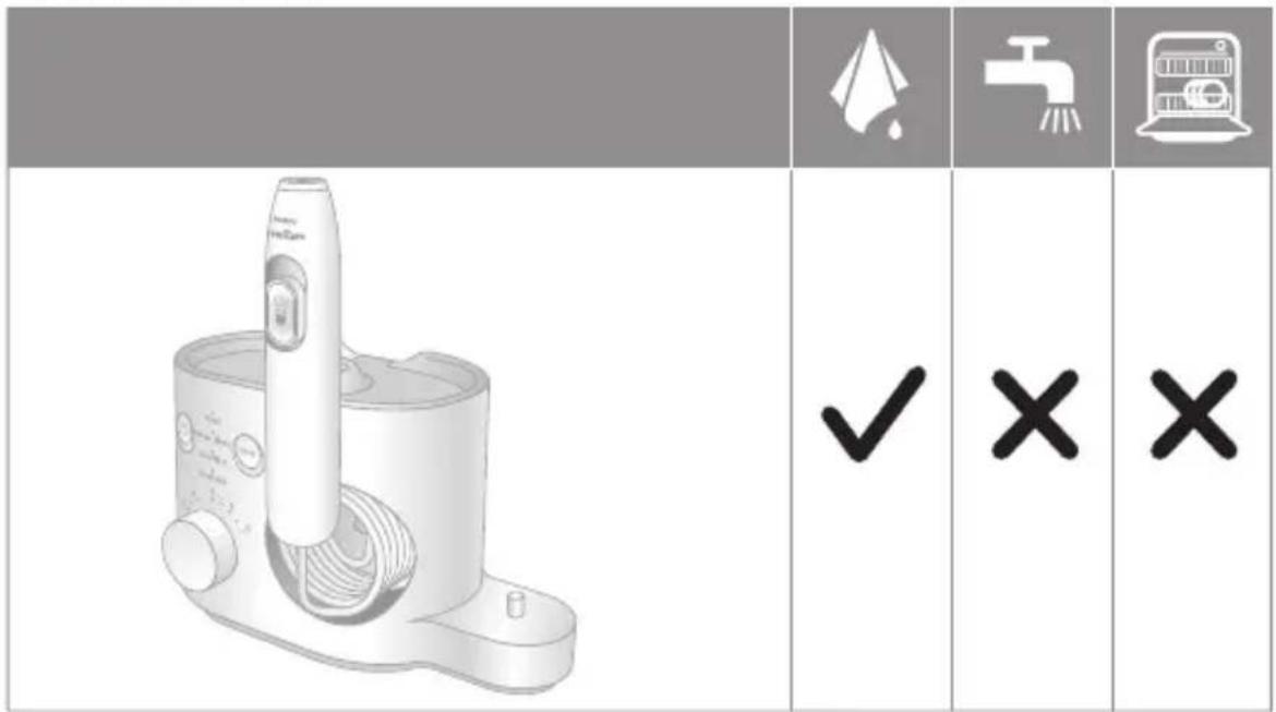 PHILIPS Sonicare Power Flosser 7000 HX3921 - Base and handle - 1