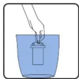CASO HW 770 Advanced - Preparación del fi ltro de agua - 3