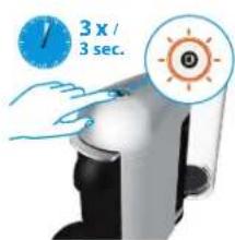 BREVILLE Nespresso Vertuo Plus BNV420 - RESET TO FACTORY SETTINGS/ RÉINITIALISER LES PARAMÈTRES DE RÉGLAGE D'USINE - 5