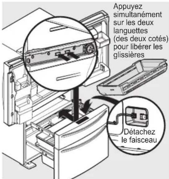 ELECTROLUX LLI9VE54X0 - Pour déposer le tiroir MultiSwitch/MultiChill - 1