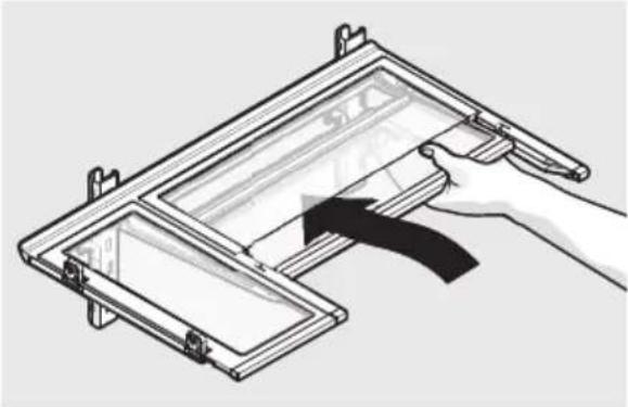 ELECTROLUX LLI9VE54X0 - To adjust slide-under/flip shelf: - 1