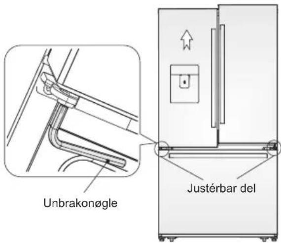 ELECTROLUX LLI9VE54X0 - Justering af lågern - 1