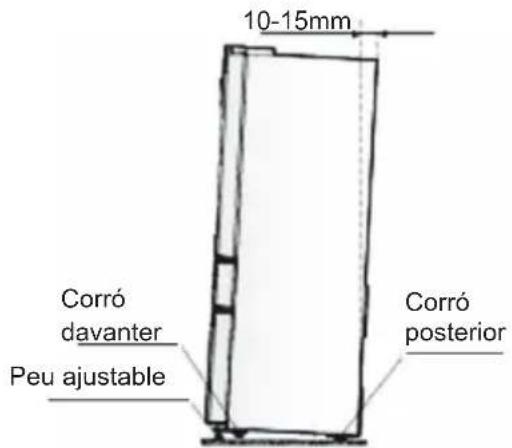10-15mm Corró davanter Peu ajustable Corró posterior