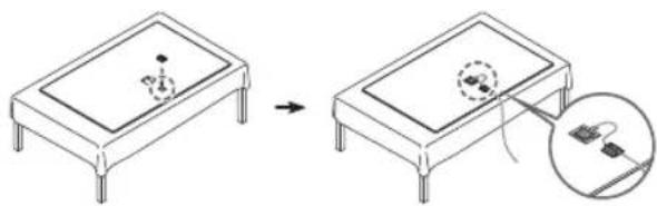 SAMSUNG QE65Q60DAU - Using the One Connect cable holder - 1