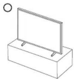 SAMSUNG QE65Q60DAU - Voorzorgsmaatregelen bij de installmentie van de tv met een voet - 1