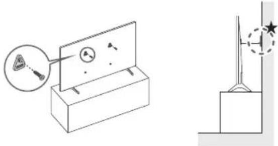 SAMSUNG QE65Q60DAU - Prevenir la caduta del teilevisore - 1