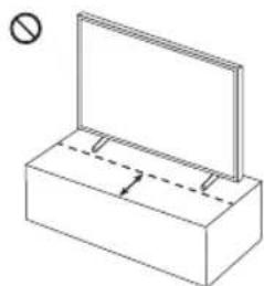 SAMSUNG QE65Q60DAU - Précautions à prendre lors de l'installation du téléviseur sur un support - 2