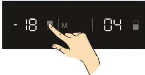 BARAZZA 1FCE6I - Ajustes de temperatura del congelador - 1