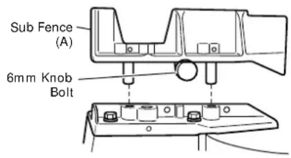 HITACHI C 10FSHPS - Confirmation for use of sub fence (A)...(Optional accessory) - 1