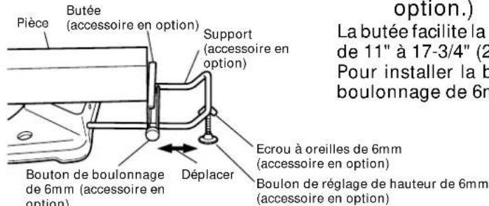 HITACHI C 10FSHPS - Butée pour la précision de coupe ... (La butée et le support sont des un accessoires en option.) - 1