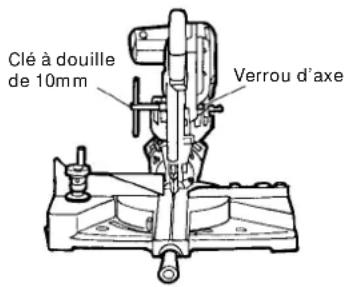 HITACHI C 10FSHPS - INSTALLATION ET RETRAIT DE LA LAME - 2