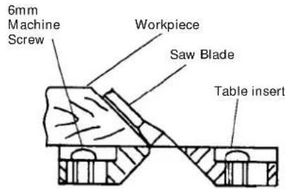 HITACHI C 10FSHPS - Positioning the table insert - 2