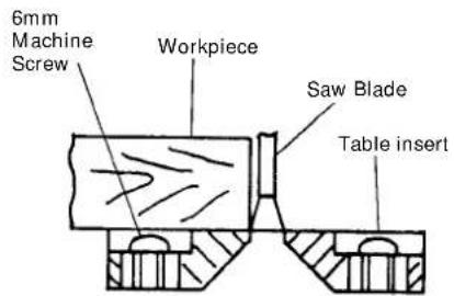 HITACHI C 10FSHPS - Positioning the table insert - 1