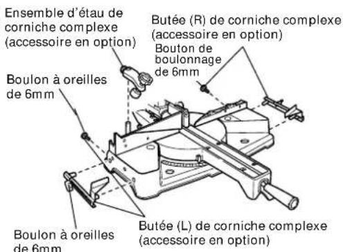 HITACHI C 10FSHPS - Méthode de co upe des moulures de corniche sans inclinaison de la lame de scie - 1
