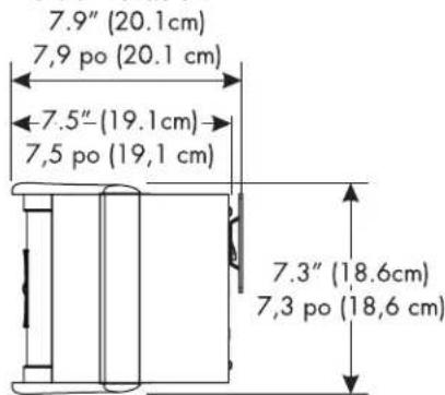 Martin Logan Motif X - Dimensions: No Stand & With Bracket - 4