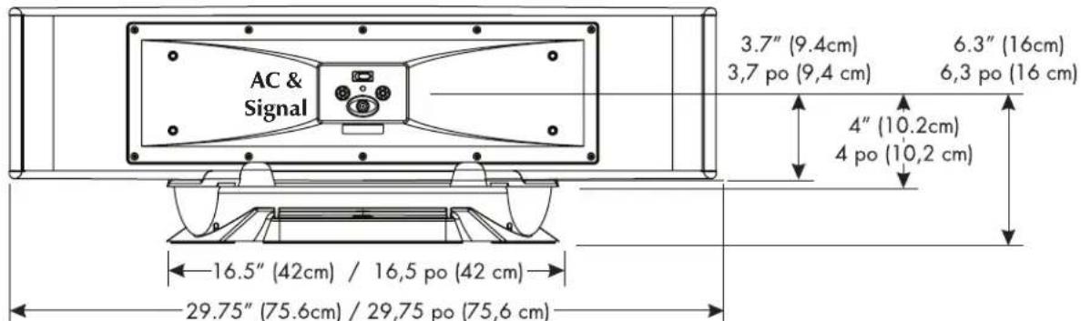 Martin Logan Motif X - Dimensions: On Stand - 3