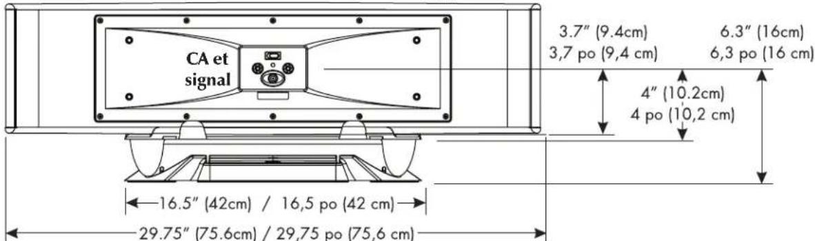 Martin Logan Motif X - Dimensions: sur le pied - 3
