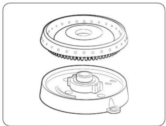 Dacor DOP30T840GS - Têtes/chaétaux de brûleur ronds - 1