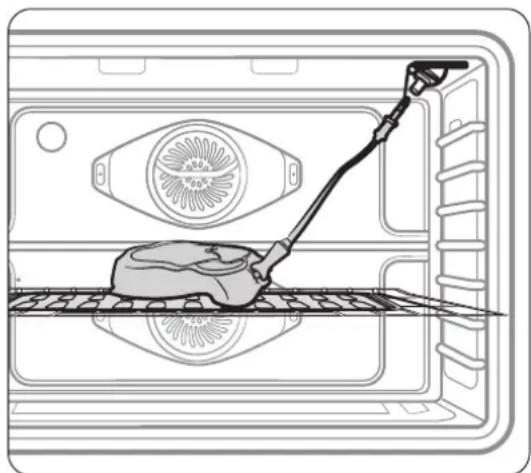 Dacor DOP30T840GS - How to use the temperature probe - 1