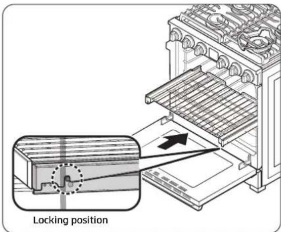 Dacor DOP30T840GS - Installing the gliding rack - 3