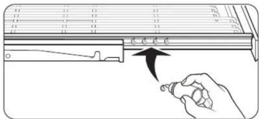 Dacor DOP30T840GS - Lubricación de los pasadores de la parrilla deslizante - 3