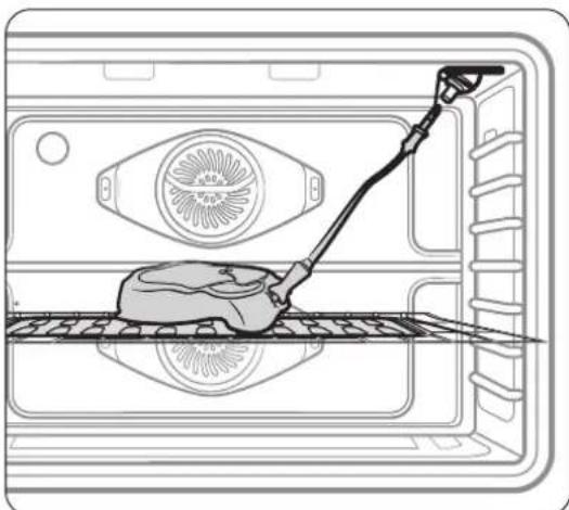 Dacor DOP30T840GS - Comment utiliser la sonde de température - 1