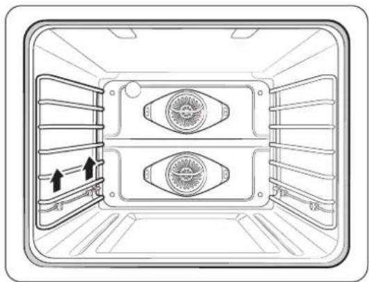 Dacor DOP30T840GS - Removing the Ladder racks - 1