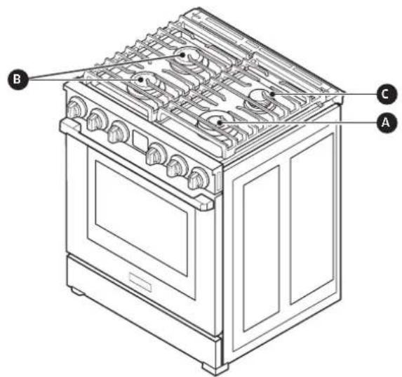 Dacor DOP30T840GS - Burners - 1