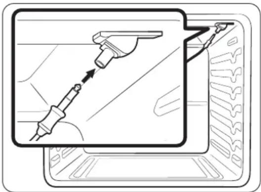 Dacor DOP30T840GS - How to use the temperature probe - 2