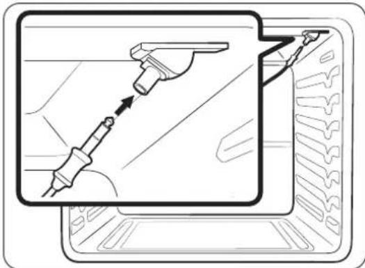 Dacor DOP30T840GS - Comment utiliser la sonde de température - 2