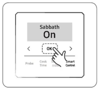 Dacor DOP30T840GS - How to use the Sabbath feature - 4