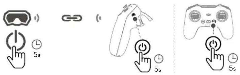 DJI Goggles 3 - การเชื่อมโยงโดยใช้ปุ่ม - 2