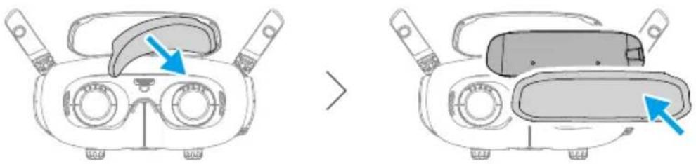 DJI Goggles 3 - การใช้งานแผ่นรองหน้าผากเสริม - 2