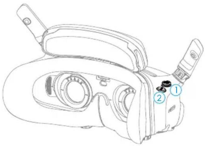 DJI Goggles 3 - ปุ่มต่าง ๆ - 1