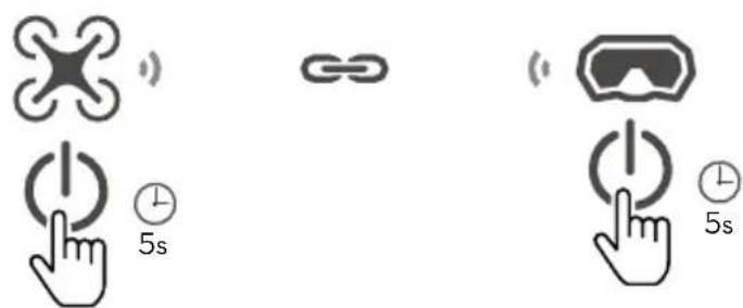 DJI Goggles 3 - การเชื่อมโยงโดยใช้ปุ่ม - 1