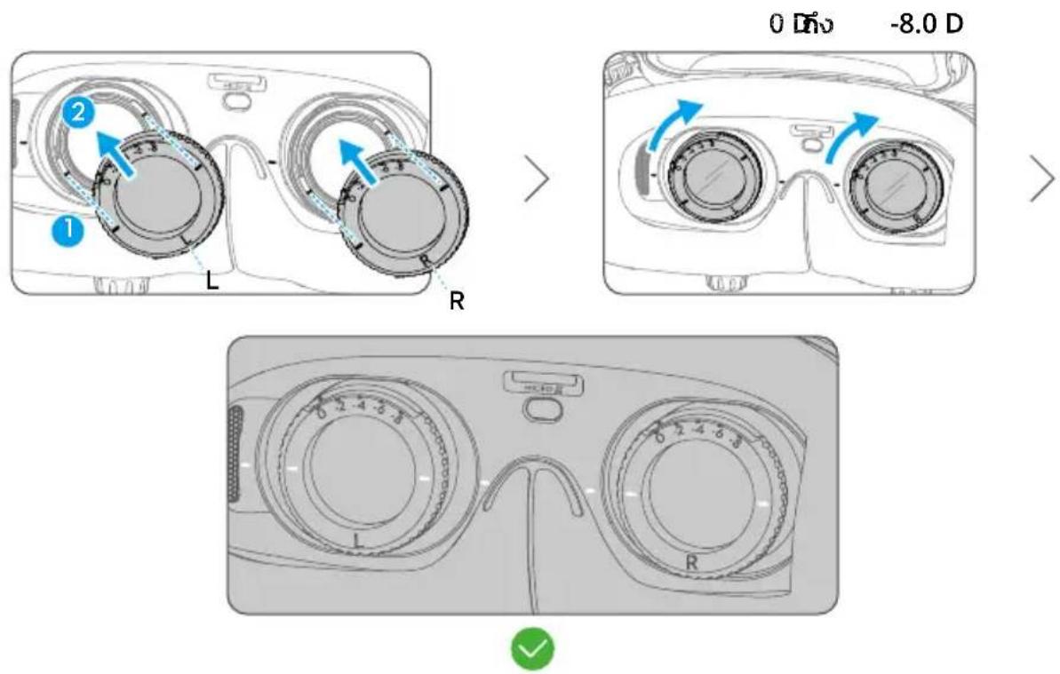 DJI Goggles 3 - การใช้งานเลนส์แก่ใชสายตา - 2
