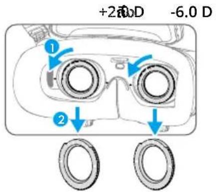 DJI Goggles 3 - การใช้งานเลนส์แก่ใชสายตา - 1