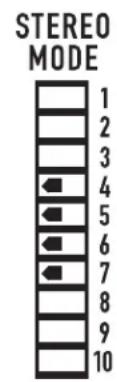 QSC RMXa - 选择立体声、並行或桥式模式 - 1